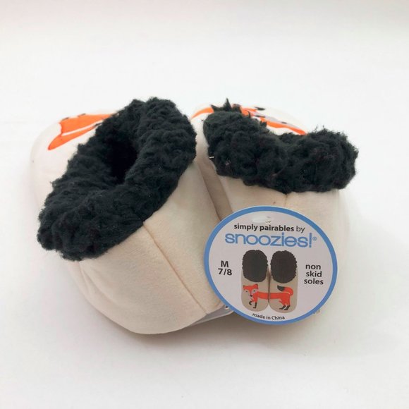 NWT Snoozies Women's Feeling Foxy Slippers Medium 7/8 Light Beige - Picture 3 of 6
